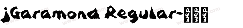 jGaramond Regular字体转换